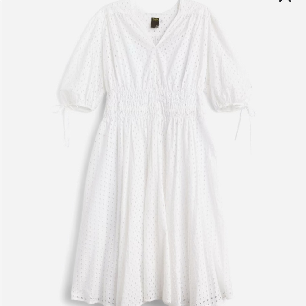 Maressa Eyelet Midi Dress